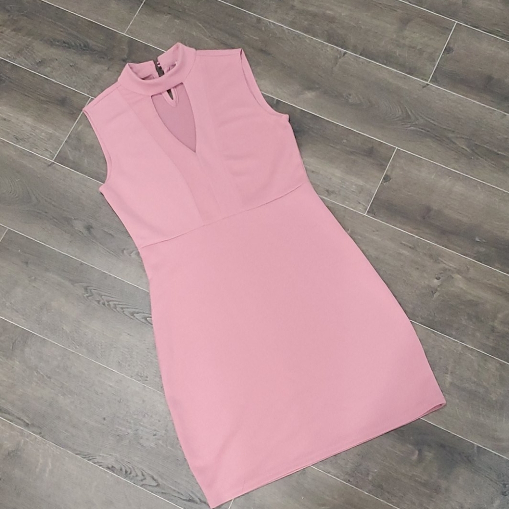 No Boundaries Blush cocktail dress